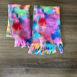 Matching Mom and child multi colored winter scarf